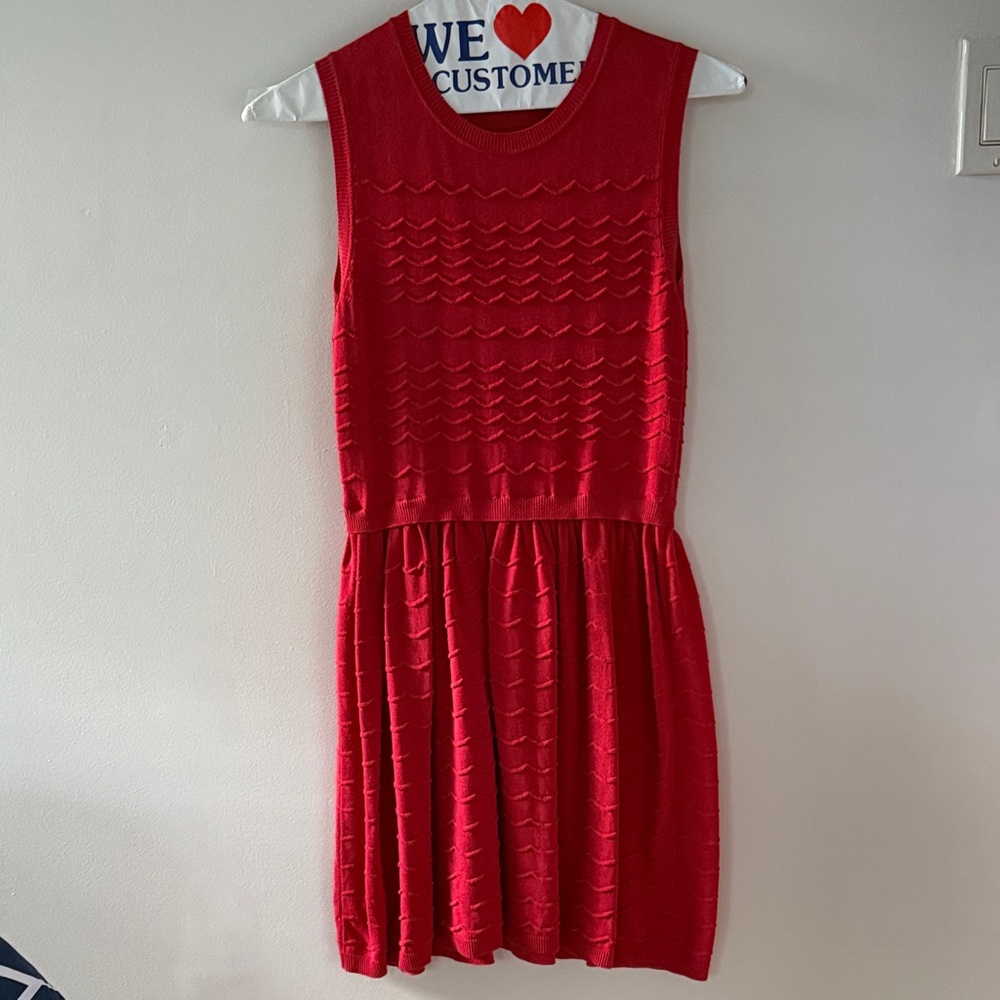 RED Valentino Scarlet Sleeveless Mini Dress